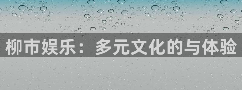 OB视讯app注册地址：柳市娱乐：多元文化的与体验